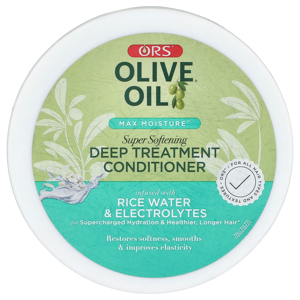 ORS, Olive Oil®, Max Moisture™, суперсмягчающий кондиционер для глубокого ухода, для всех типов и текстуры волос, 567 г (20 унций)