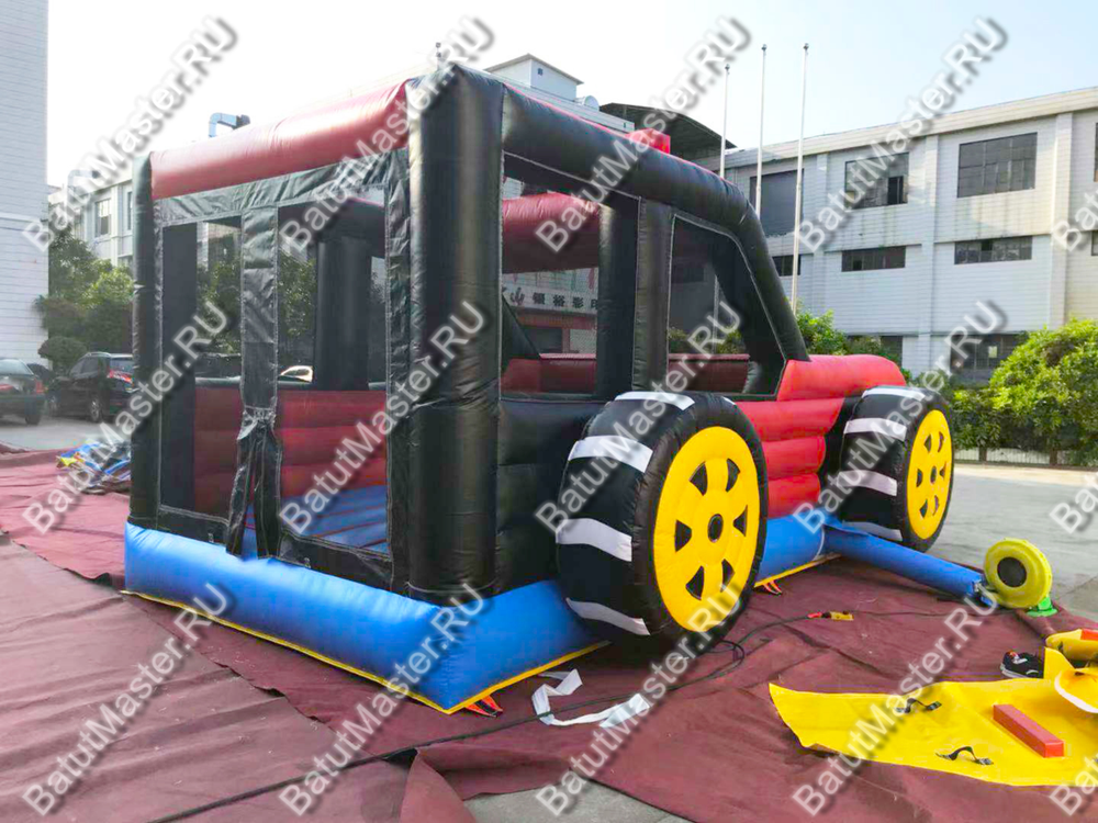 Коммерческий надувной батут "Внедорожник", 6*4*2,5 м