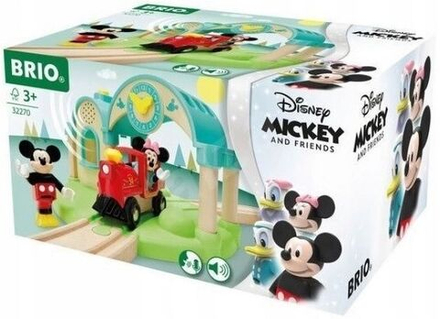 Деревянная железная дорога Brio Mickey Mouse - Станция Микки Мауса со звукозаписью 32270