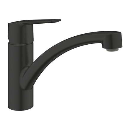 Сместель для мойки GROHE Start однорычажный, DN 15, черный матовый (324412432)