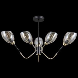 Люстра на штанге ILLUMICO  IL9960-6CSQ-79 BK AB