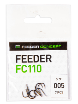 Крючки FC FEEDER, серия FC110, №5, уп. 7шт