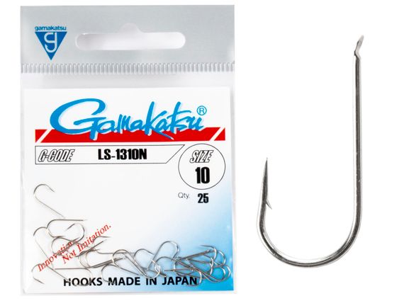 Крючки Gamakatsu LS-1310N HOOKS NICKEL разм. 10 25шт.