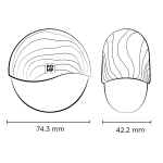 Бесконтактный клиторальный стимулятор 7см Romp Spin Clitoral Stimulator Pink RPPA1SGZ