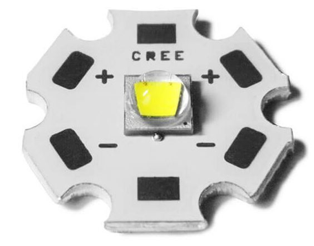 Светодиод Yupard Cree XML-T6 D=20мм Хол.Белый 5500-7000K 1000-1999Lm 2.8-3.6V SMD5050  50000ч