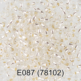 Бисер Чехия "GAMMA" круглый 5 10/0 2.3 мм E087 прозрачный ( 78102 )