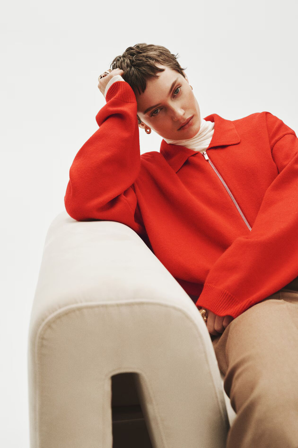 Оверсайз-кардиган на молнии - H&M