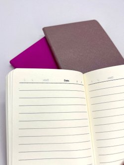 Набор 3 блокнота 88л (138*102мм) линейка розовый, перламутровый, желтый (5447-1)