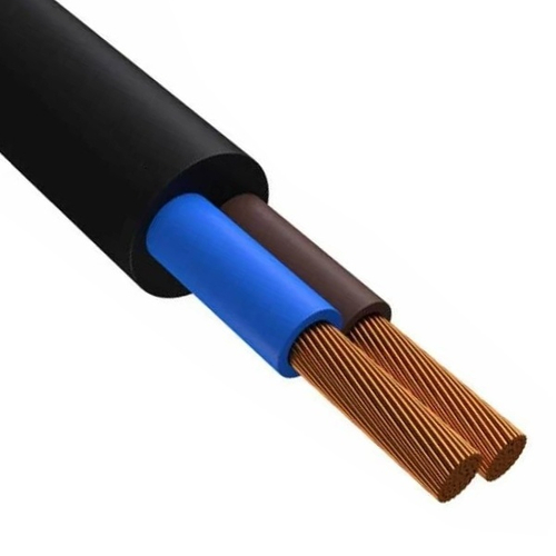 Провод соединительный ПВС 2х0,75 гибкий черный ГОСТ 7399 ККЗ KKZ40-00006924