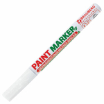 Маркер-краска лаковый (paint marker) 2 мм белый без ксилола (без запаха) алюминий BRAUBERG PROFESSIONAL (12 штук в упаковке)