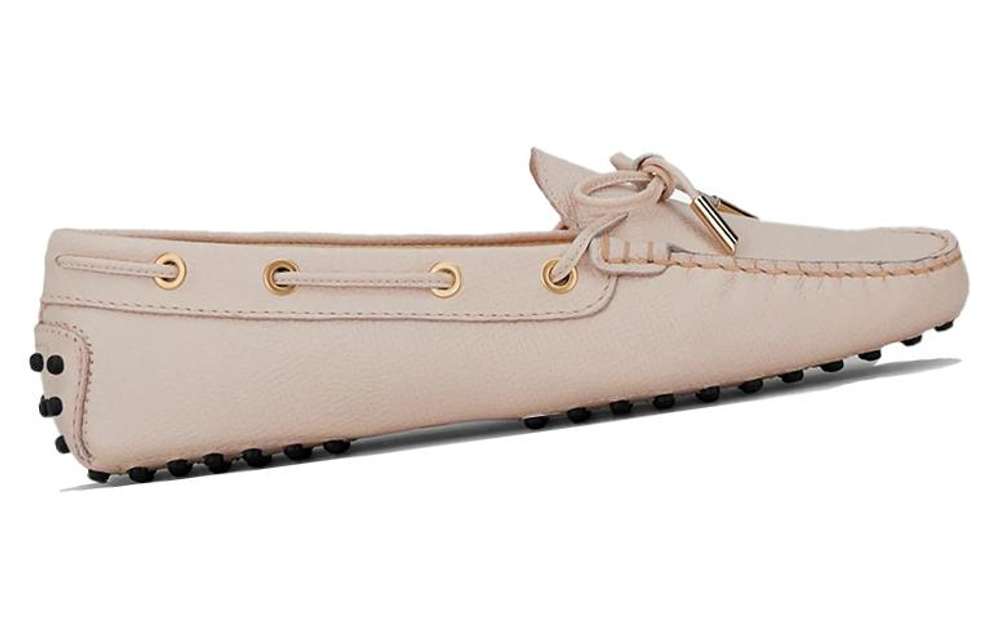 TOD"S Bow-detail Leather Loafers