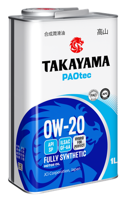 TAKAYAMA ILSAC GF-6A 0w20 PAOtec 1л метал