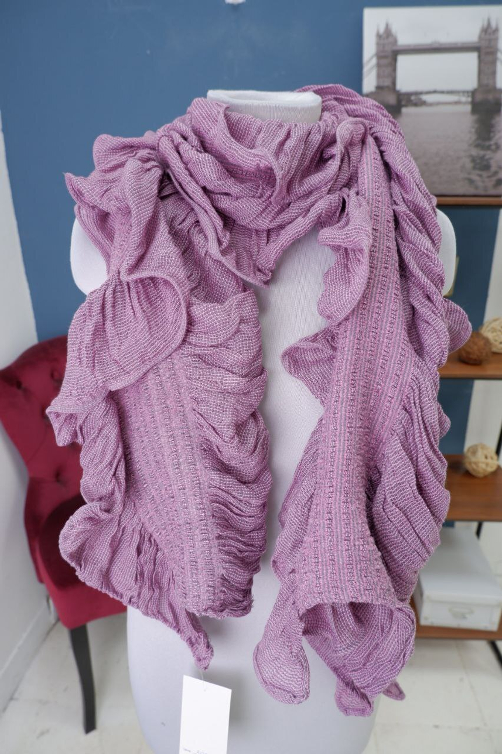 Шарф однотонный