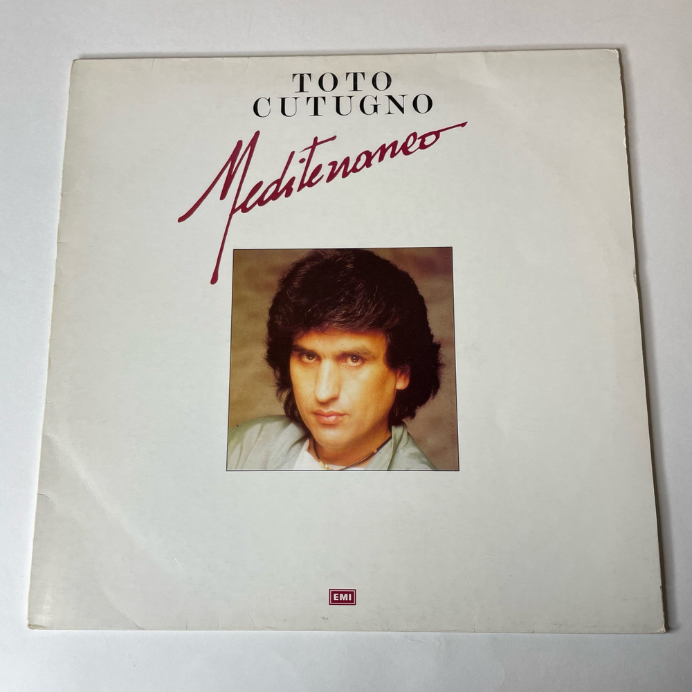 Винтажная виниловая пластинка LP Toto Cutugno Mediterraneo (Италия 1987)