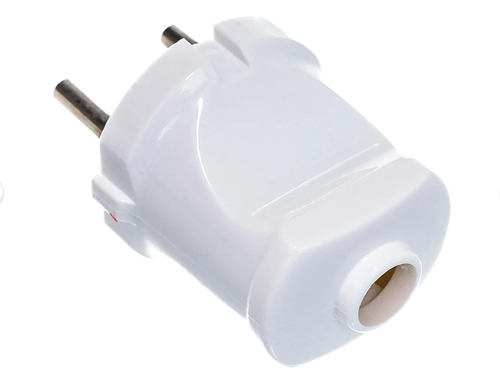 Вилка IN HOME прямая без з/к 4142 белая