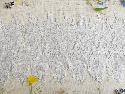 Кружево плетеное, ш. 28,5 см, белый