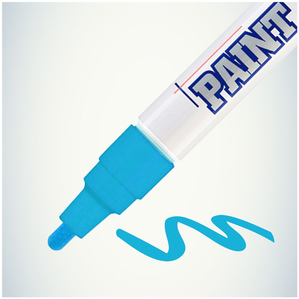 Маркер-краска, 4мм, голубая, нитро-основа, MunHwa