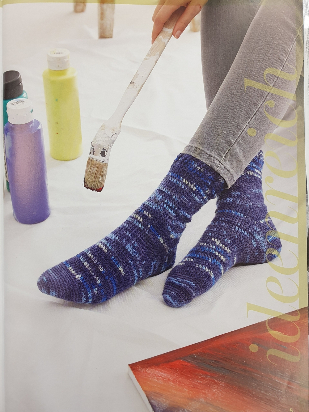 Журнал Regia "Magazine 001 - Socks moments"на немецком языке, с русским переводом (вкладыш)