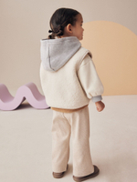 Жилет флисовый для девочки Next 378-010, Кремовый