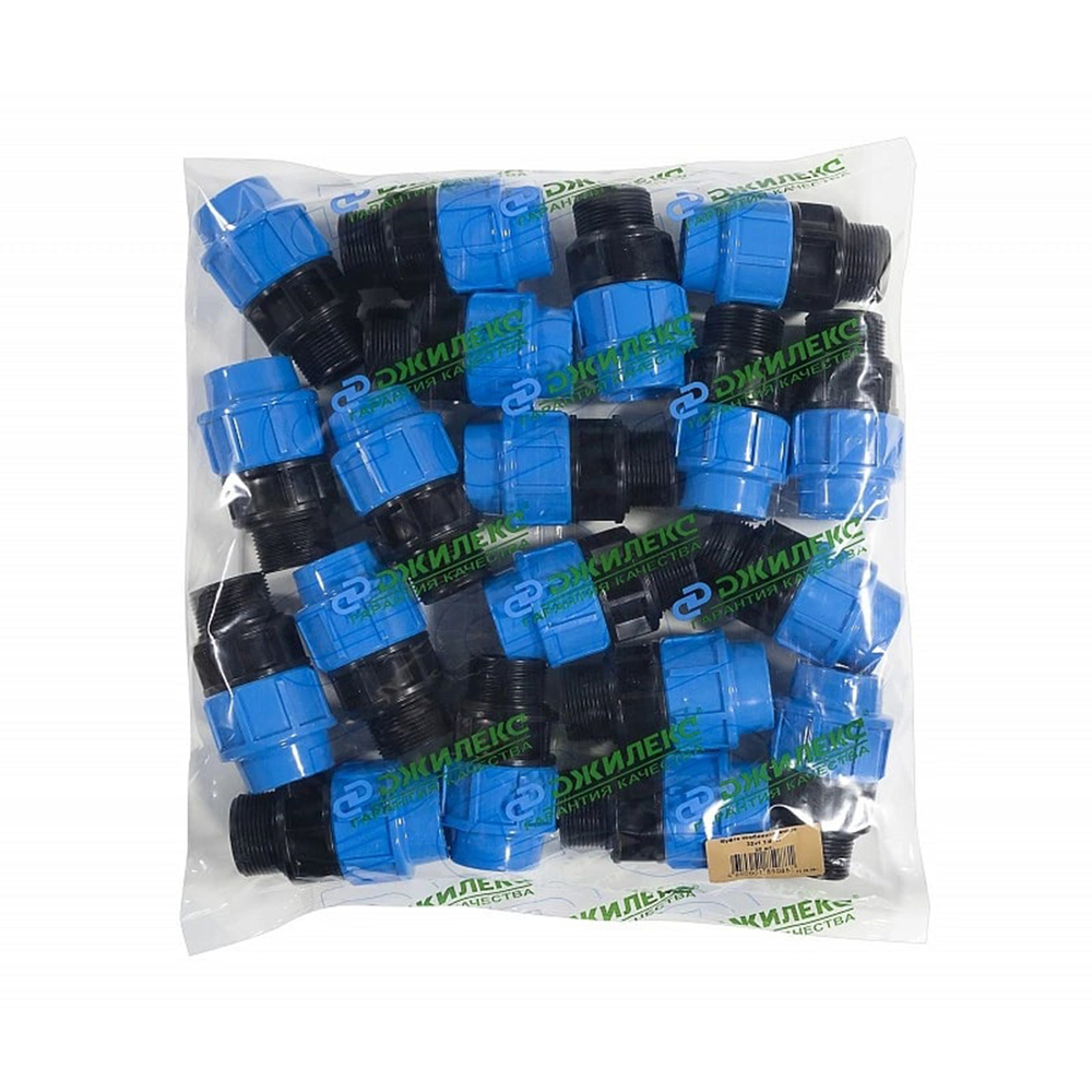 Муфта комбинированная полипропиленовая Джилекс, с наружной резьбой, 32 x 1" П