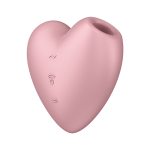 Розовый вибромассажер 7,5см с вакуум-волновой стимуляцией Satisfyer Cutie Heart J2018-276-1