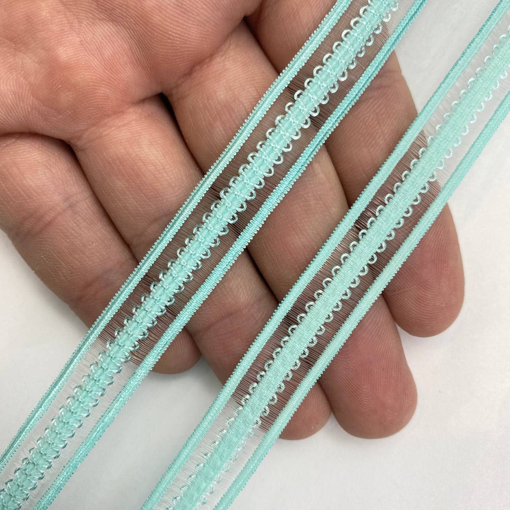 Отделочная резинка становая светло-зеленая 12 мм