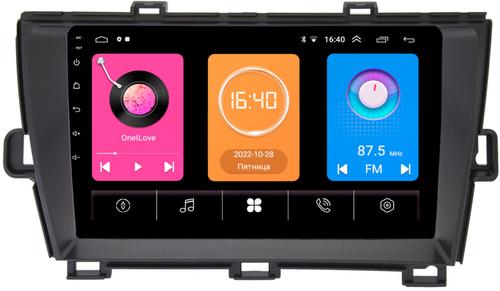 Магнитола для Toyota Prius 30 2009-2015 (левый руль, рамка черная) - GT9-9210 на Android 10