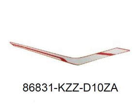 86831-KZZ-D10ZA. STRIPE, R. SIDE COVER *TYPE1*. Honda CRF250L-M  original decal on the side cover