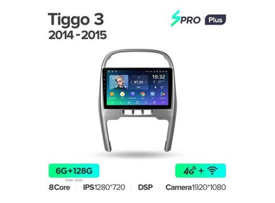 Магнитола Teyes SPRO Plus 6-128 Chery Tiggo 3 2014 — 2015 10.2"