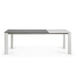 Стол Atta 160 (220) x90 серый керамический