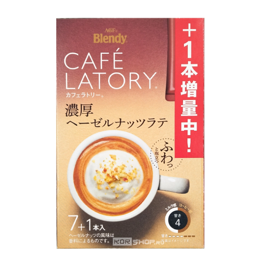 Кофе растворимое AGF Blendy Café Latory Rich Hazelnut Latte