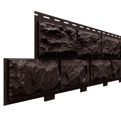 Фасадные панели (Цокольный Сайдинг) Доломит Альпийский (Дикий Камень) Корица