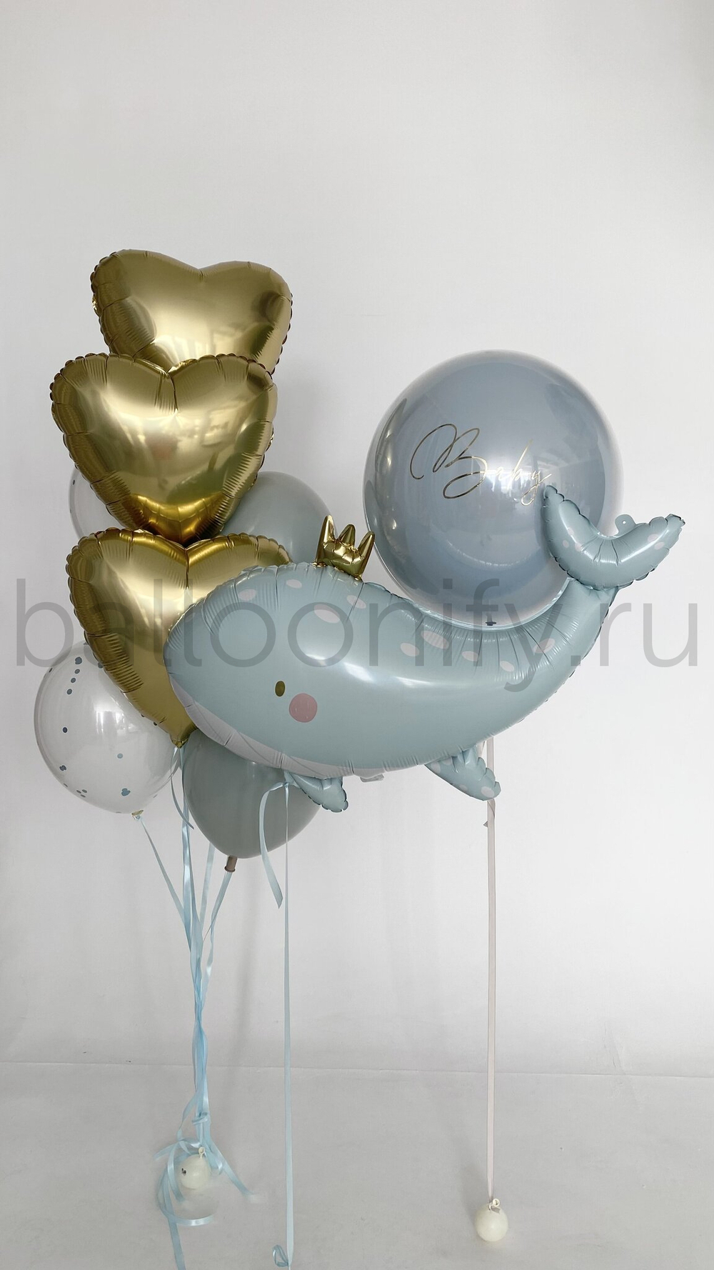 Набор шаров "Королевский кит в небесах" дизайн №2