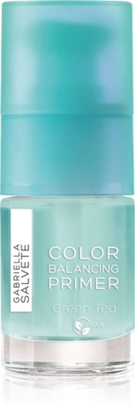 Gabriella Salvete Color Balancing Primer - База под макияж с экстрактом зелёного чая, уменьшающая покраснения, 15 ml