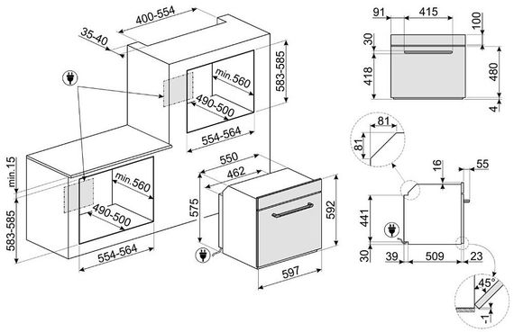 Духовой шкаф SMEG SOP6902S2PN