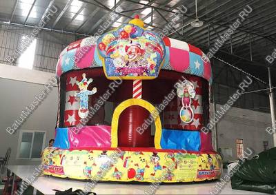 Детский надувной батут "Шатёр цирка" 5*5*4 м