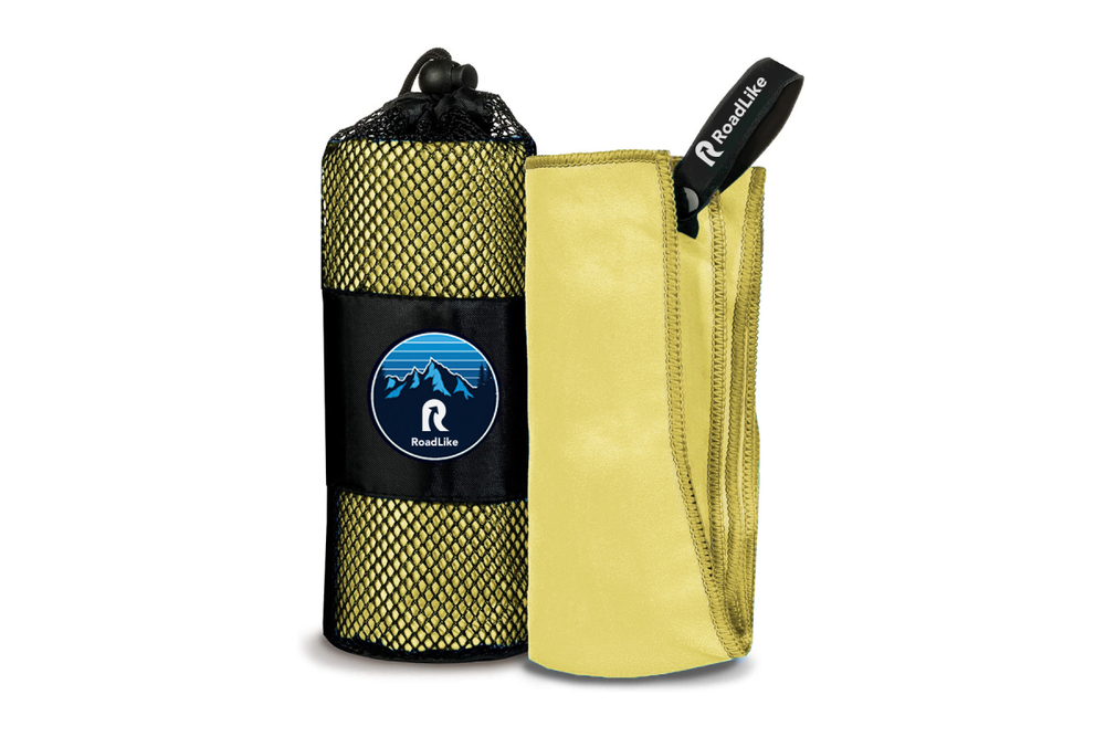 Полотенце спортивное охлаждающее RoadLike Camp 70*140 см желтый