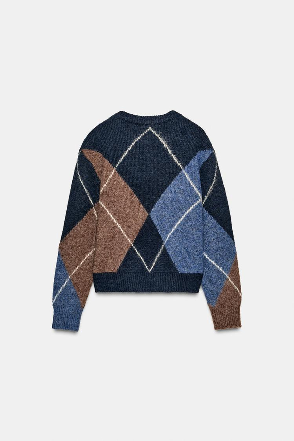 ZARA ТРИКОТАЖНЫЙ СВИТЕР, МОРСКОЙ СИНИЙ