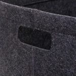 Корзина для хранения войлок 30*30*30 темно-серая