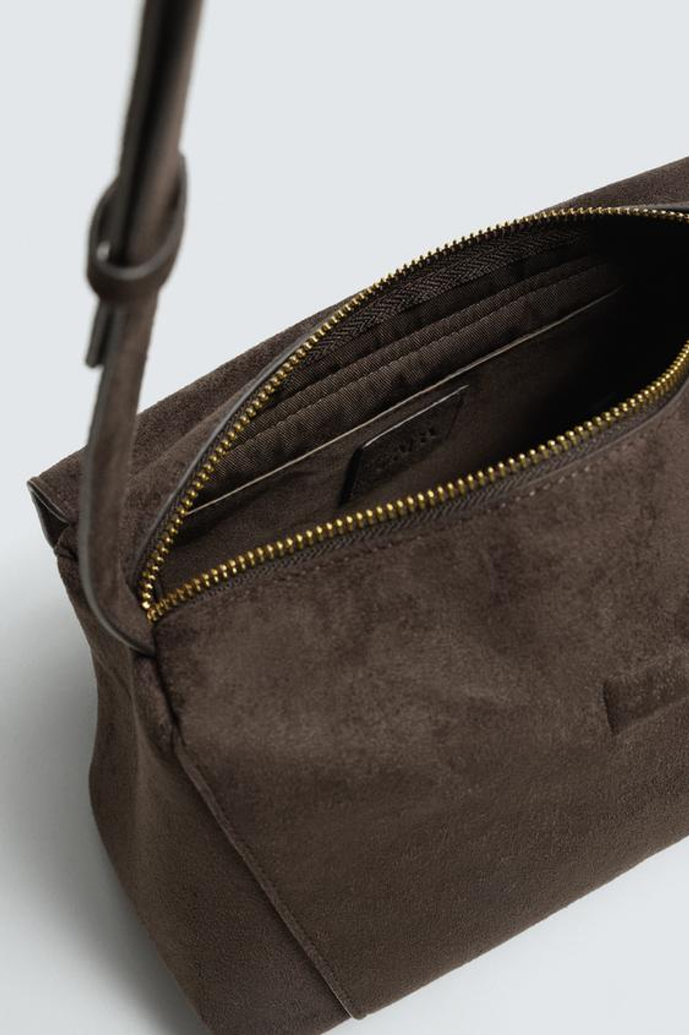 ZARA ОДНОТОННАЯ СУМКА, КОРИЧНЕВЫЙ