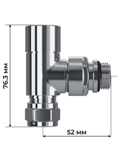 Набор термостатический осевой Royal Thermo Design Pro 15мм М30х1,5 (Хром)
