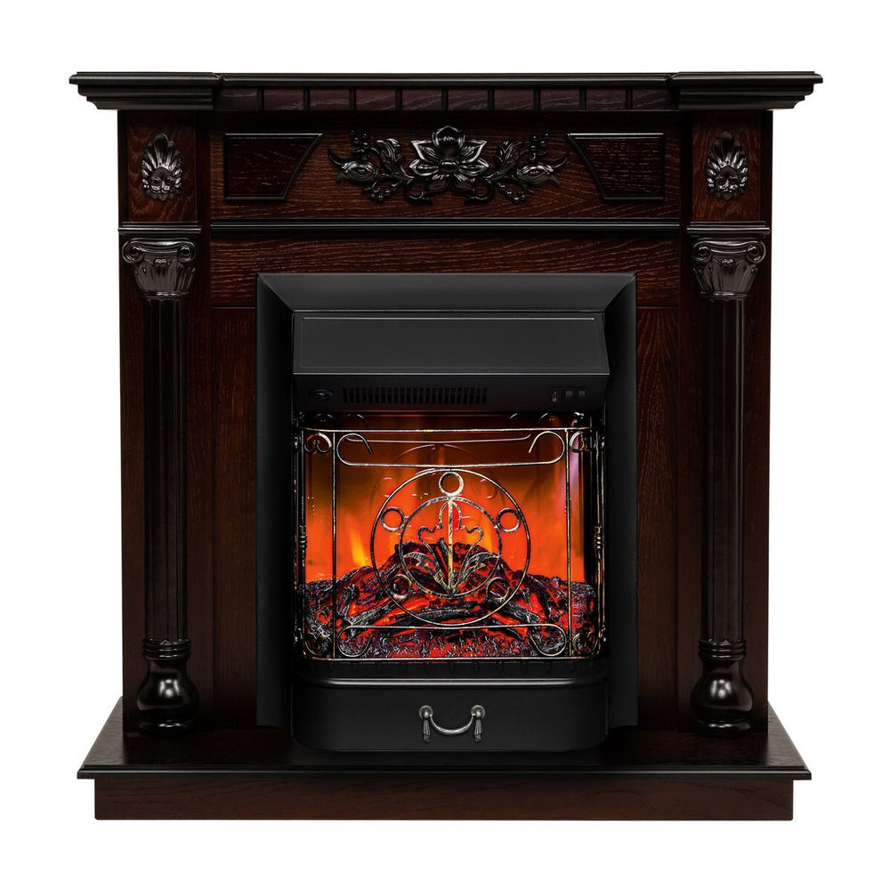 Электрокамин RealFlame Dacota AO античный дуб с очагом Majestic Lux Black
