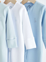 Комбинезон / Cлип для малышей Next 351-212, 3 шт., Белый, Синий