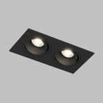 DK3072-BK Встраиваемый светильник, IP 20, 10 Вт, GU5.3, LED, черный/черный, пластик