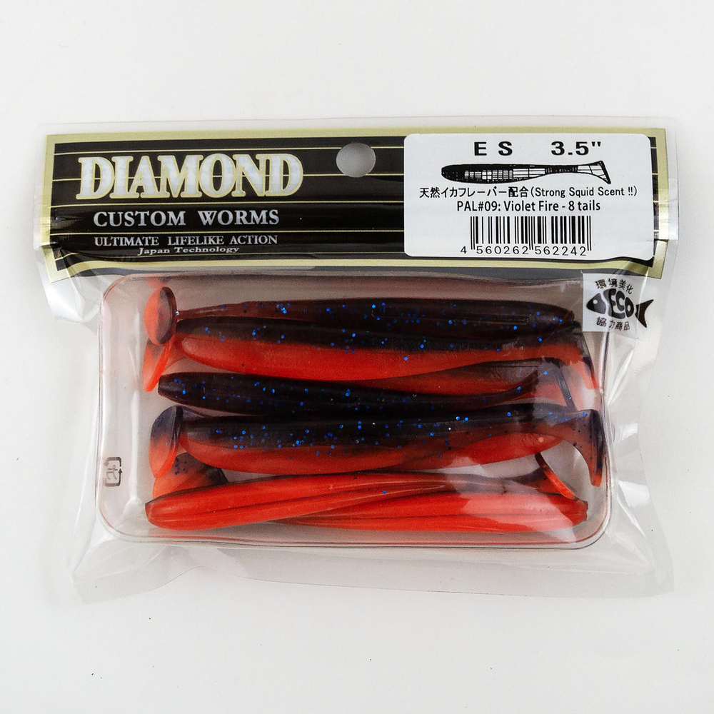 Силиконовая приманка DIAMOND ES 3.5" (8шт/уп)