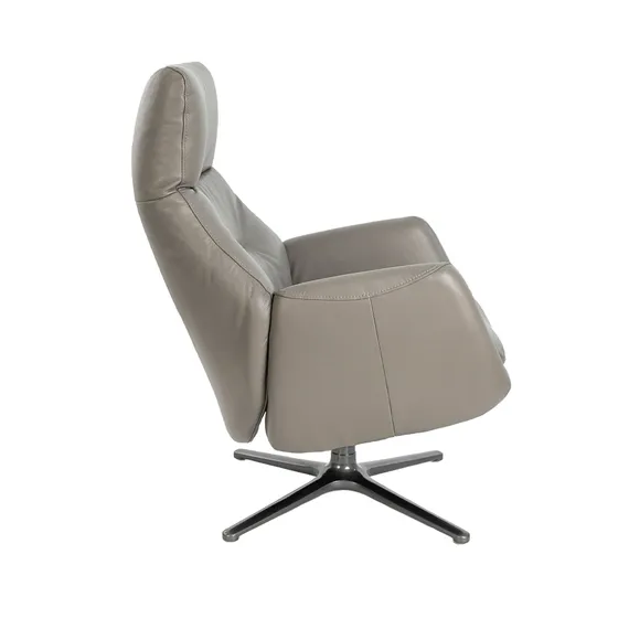 Кресло-реклайнер Angel Cerda 5092, серая кожа