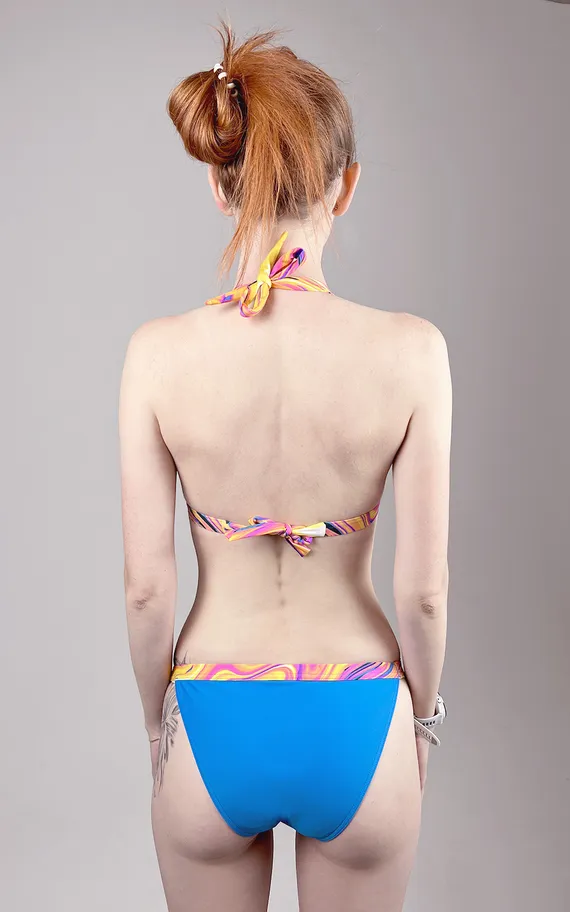 Купальник 502 Agata Multicolor-Dark Blue