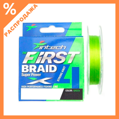 Плетенка Intech First Braid X4 150м (Зеленая)