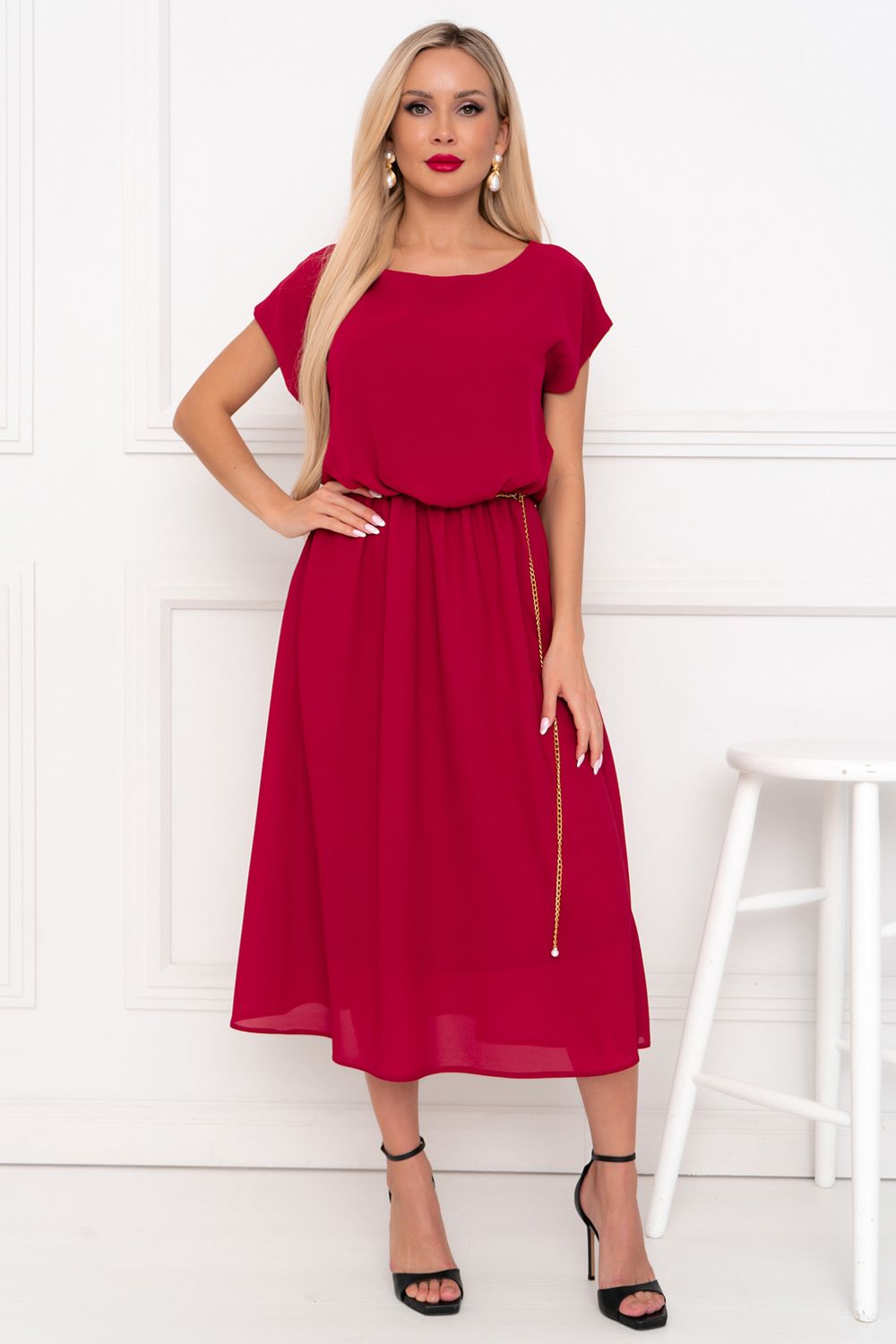 Платье Стелла (марсала) Р11-1169/2 Nikol (Акция)