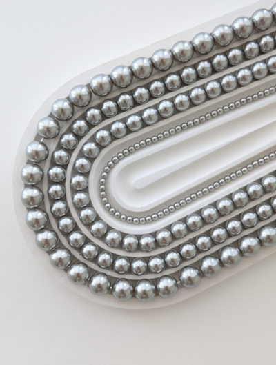 Жемчуг Майорка светло-серый